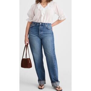 Madewell Curvy Barrel Leg Jeans Plus 22W NWOT Pieced Denim